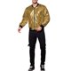 thumbnail image 2 of Chaqueta metálica con cremallera INSPIRE CHIC para hombres, chaqueta de fiesta brillante estilo varsity XL dorado, 2 of 6