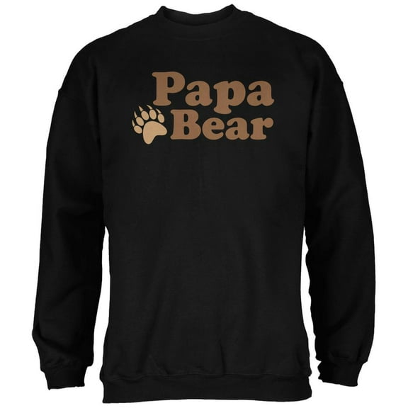 Father's Day - Papa Bear Black Adult Sweatshirt - Medium