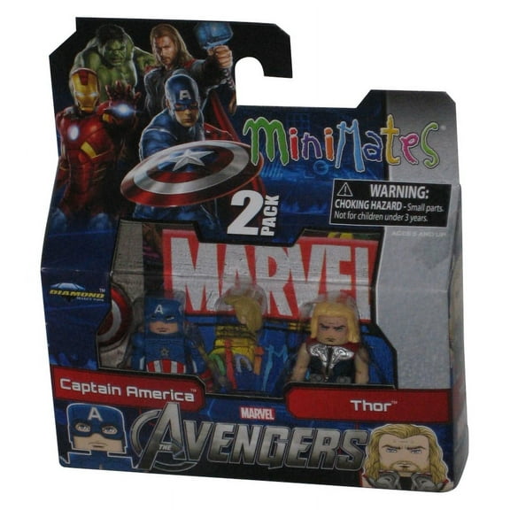 Marvel Minimates Captain America & Thor (2012) Diamond Select Figure Set
