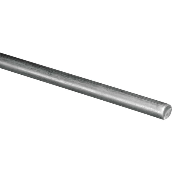 Steelworks Boltmaster 11150 Steel Rod, Round, Zinc Plated, 3/16 x 36 In. - Quantity 10