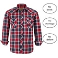 thumbnail image 3 of Coevals Club Men's Western Shirt Cowboy Plaid Country Pearl Snap Button Long Sleeve Two Pockets Work Shirts 40 Beryl Green Plaid 4X-Large, 3 of 8