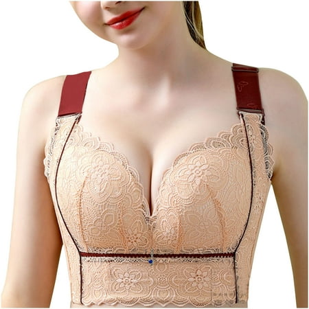 IFNND Womens Plus Size Bra Women s Comfortable Breast Casual Bra Underwear Sexy Lace Large Size No Underwire Full Coverage Everyday Bras