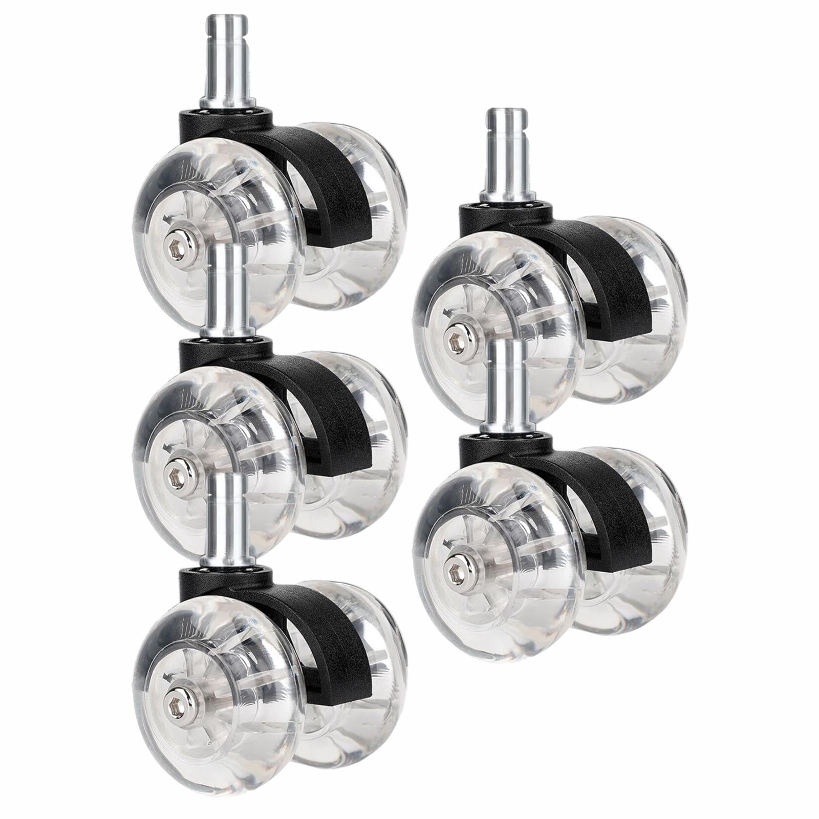 Heavy Duty Office Chair Caster Wheels Set of 5 Roller Wheel for Floor Protecting