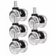 thumbnail image 2 of Ruedas universales para silla de oficina, 5 unidades, de repuesto, giratorias 360 degree, silenciosas, para escritorio Negro A, 2 of 9