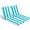 Blue & White, variant on Pellebant Outdoor Chaise Lounge Cushion, Waterproof Recliner Cushion 72" x 21", Beige（2-Pack）