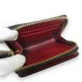 thumbnail image 4 of Pre-Owned ANYA HINDMARCH Leather Half Wallet, Bi-fold Compact Black x Gold Hardware,..., 4 of 14