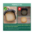 thumbnail image 3 of Air Fryer Paper Liners,125Pcs lamination Paper, Air Fryer Disposable Paper Liner for Microwave, Non-Stick Air Fryer Liners Square Free of Bleach Square, 3 of 4