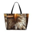 thumbnail image 2 of Fotbe Funny Bald Eagle Bolsa de Viaje para Playa - Resistente al Agua, Bolsa Tote de Gran Capacidad y Ligera con 7 Bolsillos para Mujeres y Hombres, 2 of 7