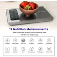 thumbnail image 2 of Smart Food Nutrition Scale, 11 Pounds-Large, 304 Stainless Steel & Smart Scale for Body Weight, Accurate to 0.05lb (0.02kg) Digital Bathroom Weighing Machine, 400lb, 2 of 6