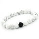 thumbnail image 4 of (20 cm en blanco y negro)Pulseras a distancia | Elástico fuerte | Relación de amistad Parejas Su Suya | Ágata Howlita Blanca Ónix Negro, 4 of 5