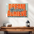 thumbnail image 2 of Elephant Stock Dream Believe Achieve Typography Wall Art - Horizontal Canvas Wall Art - Living Room Wall Decor - Inspirational And Typography Canvas - Beige And Orange Decor - 24" x 16", 2 of 8