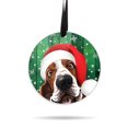 thumbnail image 1 of WIRESTER Large 3 inch Acrylic Ready to Hang Ornament, Hanging Ornaments for Christmas Tree Holidays Party Home Office Xmas Tree Decoration Gift - Basset Hound Dog Happy, 1 of 7