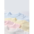 thumbnail image 2 of Emy Dola Unisex Baby Short Sleeve Onesies Newborn Boy Girls Solid Bodysuit Infant Spring Summer Romper Clothes 0-24M, 2 of 8