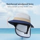 thumbnail image 4 of Sombrero de surf con correa para la barbilla UPF50+ - Gorro solar ajustable para pesca, navegación y acampada - Malla transpirable chula para hombres y mujeres, 4 of 5