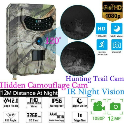 Details about   12MP HD 1080P Hunting Trail Camera Video Wildlife Scouting IR Night Vision Cam❤G 