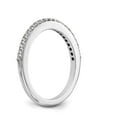 thumbnail image 6 of 14K White Gold Ring Band Wedding Diamond Round , Size 5, 6 of 7
