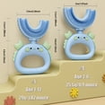 thumbnail image 2 of Kids U Shaped Toothbrush Cute Silicone Manual Training Toothbrush, Kids Half Circle Toothbrush Whitening, Kids 360 Toothbrush, Full Mouth Toothbrush For Kids 2-12 Years, 2 of 5