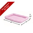 thumbnail image 4 of QuietTime Midwest Padded Bolster Dog Bed, Pink, 30"L x 21"W x 2.50"H, 4 of 5