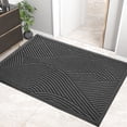 thumbnail image 1 of Sturdy Front Door Mat, Absorbent Muddy Dirt Resist Welcome Door Mats Outdoor Indoor, Stain and Fade Resistant, Non-Slip Backing Entry Mat Low Profile Doormat for Entryway, 29×17, Beige, 1 of 5