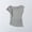 Gray, variant on 1 Pcs Women Open Back Sleeveless Workout Tops Crew Neck Ruched Side Tanks Athletic Casual Loose Shirts