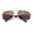 Gold - Brown, variant on Mens Air Force Classic Narrow Rectangle Officer Cop Metal Rim Sunglasses Silver - Smoke