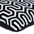 thumbnail image 4 of Nassau Collection Square Geometric Cotton Throw Pillow - 20" - Black and White, 4 of 4