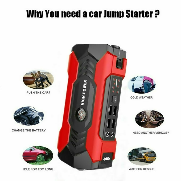 12 Volt Car Battery Booster Pack Portable Power Bank Charger multi