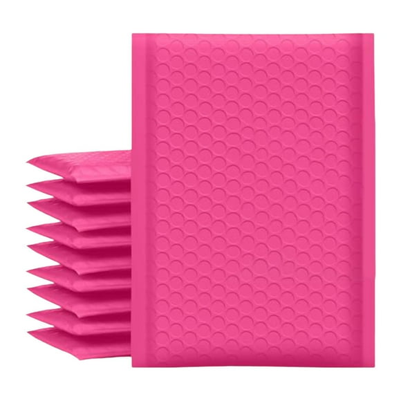 Almencla 50 Pieces Bubble Mailers Protective Packaging Supply 6inchx10.5inch Shipping Pink