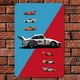 thumbnail image 5 of Placa Metal Vintage MARTINI Coche Carreras Pintura Hierro Rectangular 20x30cm, 5 of 9