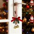 thumbnail image 2 of Christmas Decorations Indoor Velvet Bow Pine Window Curtain Accent, 2 of 6