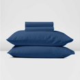 thumbnail image 4 of Shrinita 700 Thread Count Egyptian Cotton 10" Deep Pocket 72"x75" RV Short King Mediterranean Blue Bedsheet, 4 of 8