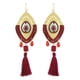 thumbnail image 2 of Encantos de declaración de moda Borla bohemia Dangle Evil Eye Hook Pendientes Rojo Yuyangstore Pendientes Tassel Hook, 2 of 6