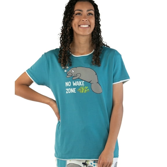 LazyOne Pajamas for Women, Cute Pajama Pants and Top Separates, No Wake Zone, X-large