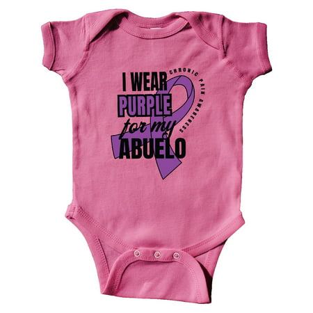 

Inktastic Chronic Pain I Wear Purple For My Abuelo Gift Baby Boy or Baby Girl Bodysuit