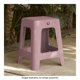 thumbnail image 4 of Kit 4 Bancos Cuadrado De Plástico Rosa #corazonesrosas, 4 of 4