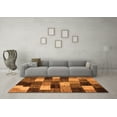 thumbnail image 3 of Ahgly Company Indoor Rectangle Abstract Orange Modern Area Rugs, 7' x 9', 3 of 4