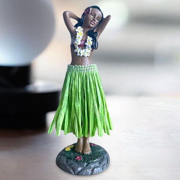 Figura hawaiana de resina para salpicadero de coche, 16 cm, figura de para centros de mesa, decoración del hogar, bar, oficina, cumpleaños.