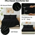 thumbnail image 4 of Sleepdown Comforter Set 5-Piece Bed in a Bag - Black, Twin, 4 of 7