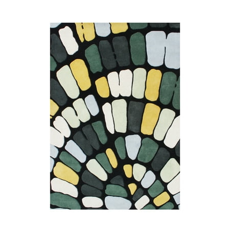 - Alliyah Rugs Alliyah Handmade Abstract New Zealand Blend Wool Rug (5' x 8') - 5' x 8'