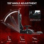 GTPLAYER Gaming Chair with Bluetooth Speakers Footrest PU Leather Music Office Chair, Camouflage