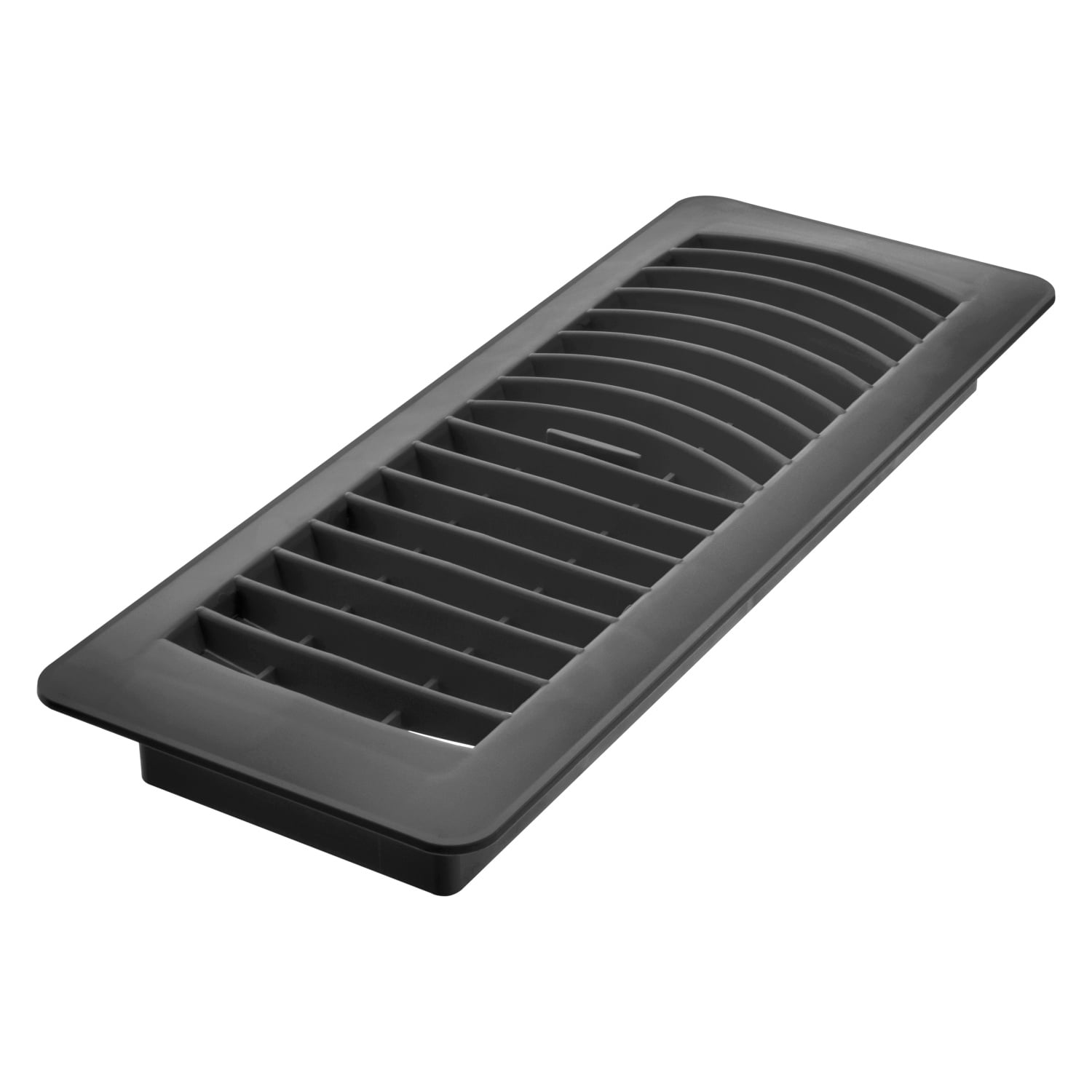(5 pack) Imperial 4-inch x 12-inch Black Plastic Louvered, Floor Register, Rectangular, Household Vent Cover