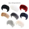 thumbnail image 3 of Minnieouse Manténgase a la moda y abrigado con una diadema de piel ligera para mujer Diadema de piel sintética Accesorio para el cabello gris, 3 of 6