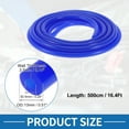 thumbnail image 5 of Unique Bargains Silicone Vacuum Tubing Hose High Temperature 16.4Ft 1/4" 6mm ID 3.5mm Thickness Automotive Vacuum Line Blue 1 Pc 130PSI Max Pressure, 5 of 8