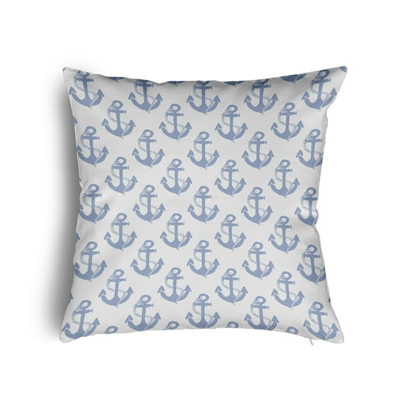 16" x 16" Simply Daisy Anchor Pattern Poly Pillow with Zipper, Peri Qty 1