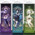 thumbnail image 2 of Genshin Impact Wanderer Tarot Poster Cosplay Anime Genshin Xiao Raiden Shogun Kazuha Zhongli Scroll Canvas Hanger Gifts, 2 of 5
