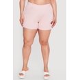 thumbnail image 3 of Women's Plus Size Acid Wash Lip Graphic Shorts, 3 of 4