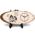 thumbnail image 1 of tamizeot Wooden Creative Clock Ornament Girlfriend Handmade Couple Bell Gift Energy-saving Solid Multifunctional - Ideal Gift Style 4, 1 of 6