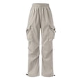 thumbnail image 2 of Boys Pants All-Season Adjustable Cargo Trousers with Multiple Pockets for Kids and Teensdurable Everyday Casual Comfort and Practical Outdoor Wear, 11-12 Years, Beige, 2 of 8