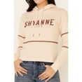 thumbnail image 2 of Shyanne Women's And White Embroidered Logo Crop Hoodie - SLFA21K60 X-  US, 2 of 4