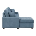 thumbnail image 6 of Lexicon Waitsfield 2-Piece Textured Sectional with Left Chaise in Blue, 6 of 9